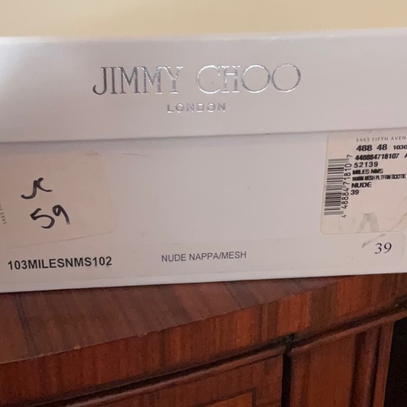 Jimmy Choo Caged Tonal Stitch Strappy Mesh High Heel Sandals sz 39 - Picture 16 of 16